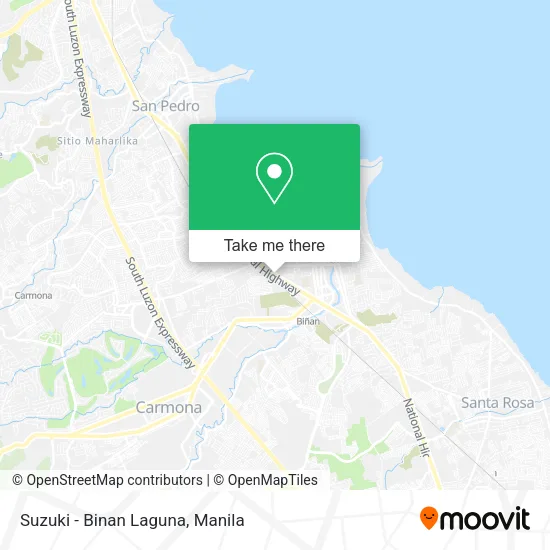 Suzuki - Binan Laguna map