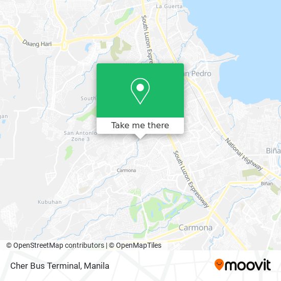 Cher Bus Terminal map