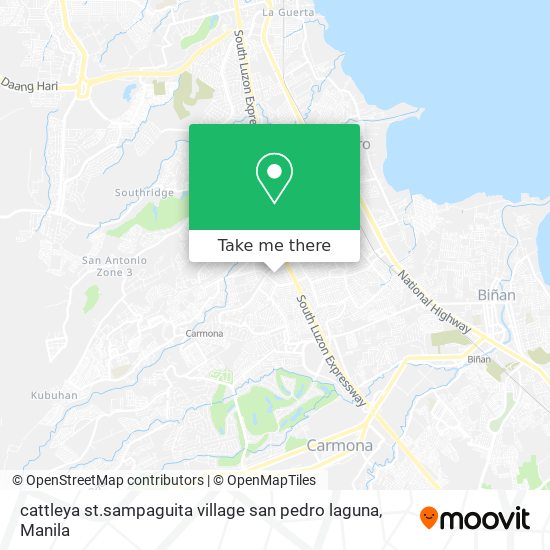 cattleya st.sampaguita village san pedro laguna map