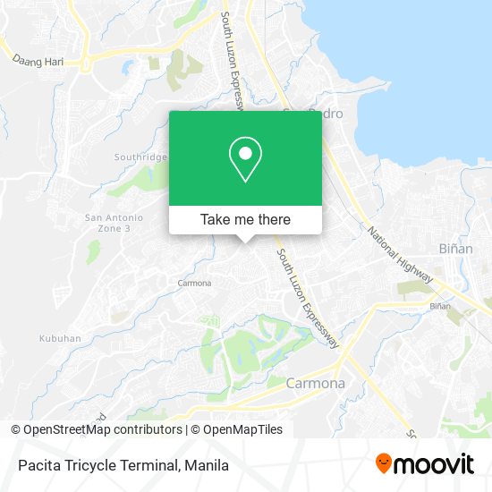 Pacita Tricycle Terminal map