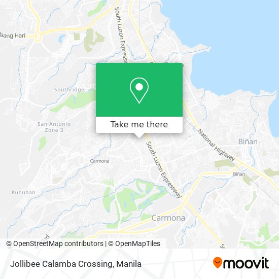 Jollibee Calamba Crossing map