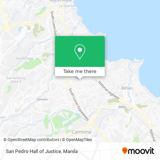 San Pedro Hall of Justice map