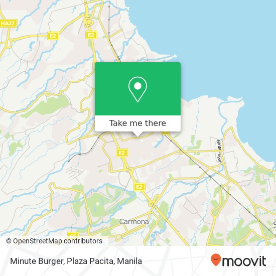 Minute Burger, Plaza Pacita map