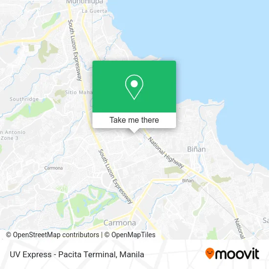 UV Express - Pacita Terminal map