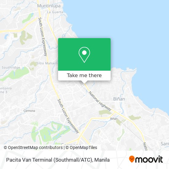 Pacita Van Terminal (Southmall / ATC) map