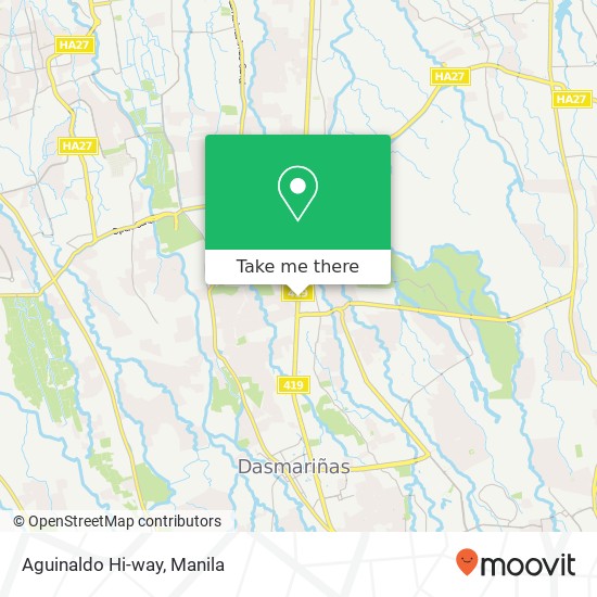 Aguinaldo Hi-way map
