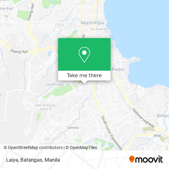 Laiya, Batangas map