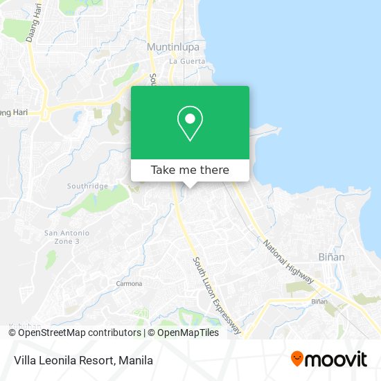 Villa Leonila Resort map