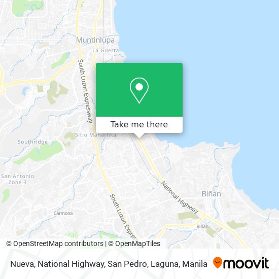 Nueva, National Highway, San Pedro, Laguna map