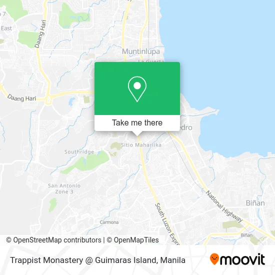 Trappist Monastery @ Guimaras Island map