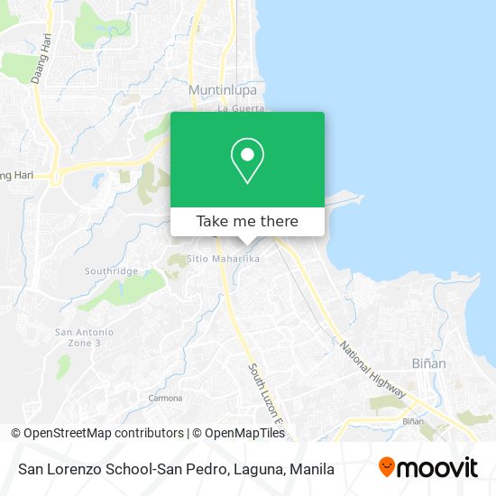 San Lorenzo School-San Pedro, Laguna map