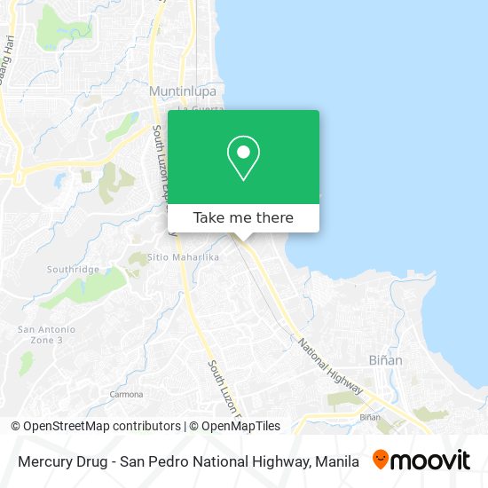 Mercury Drug - San Pedro National Highway map
