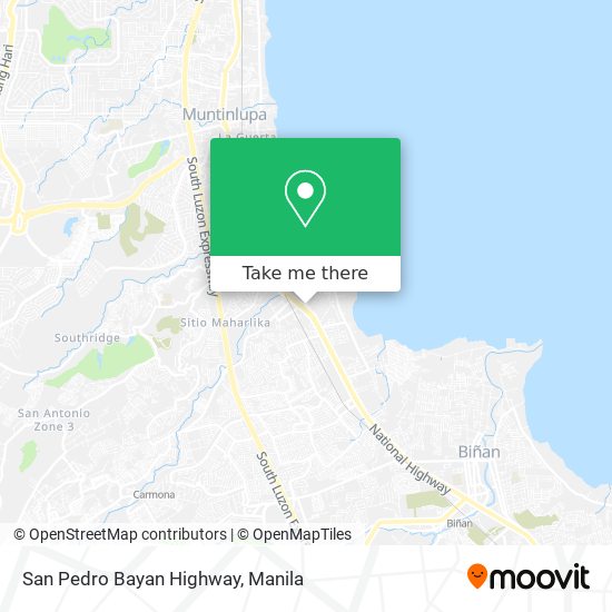 San Pedro Bayan Highway map