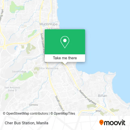 Cher Bus Station map