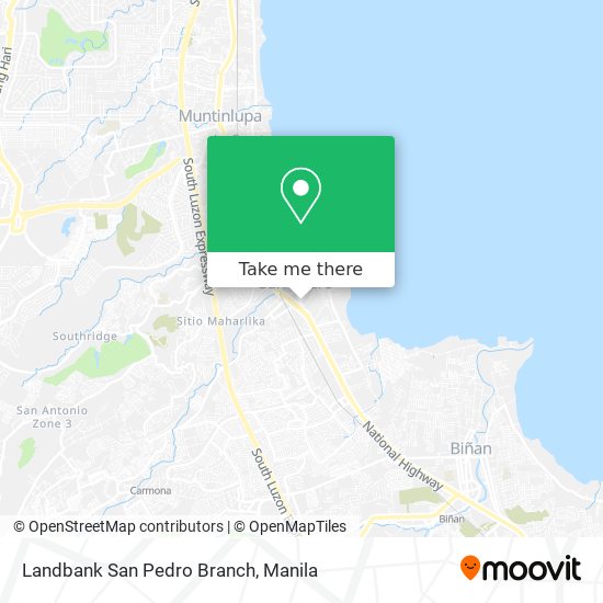 Landbank San Pedro Branch map