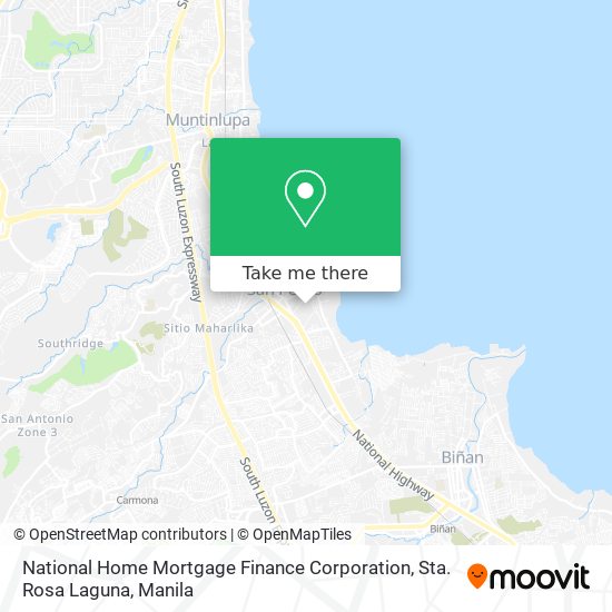 National Home Mortgage Finance Corporation, Sta. Rosa Laguna map