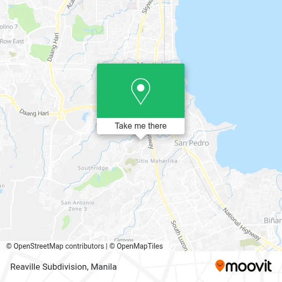 Reaville Subdivision map