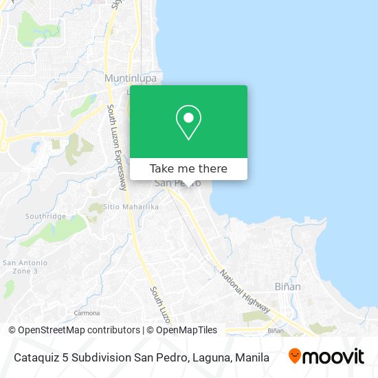 Cataquiz 5 Subdivision San Pedro, Laguna map