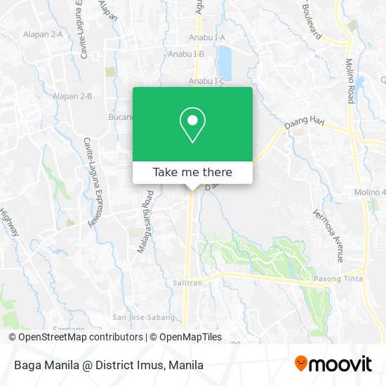 Baga Manila @ District Imus map