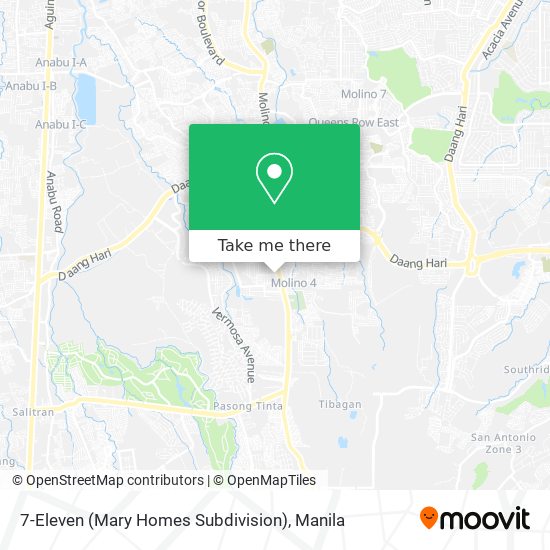 7-Eleven (Mary Homes Subdivision) map