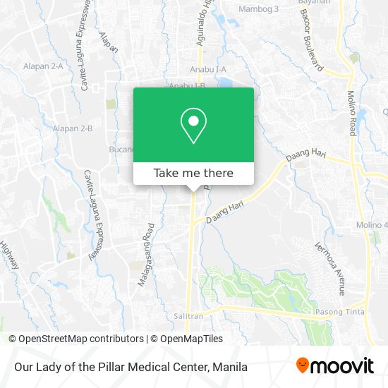 Our Lady of the Pillar Medical Center map