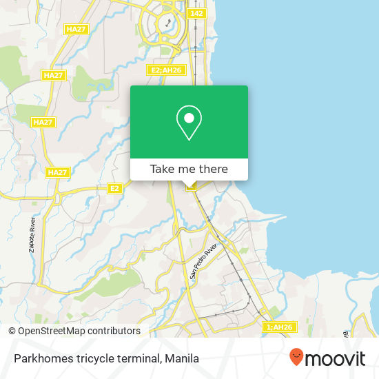 Parkhomes tricycle terminal map