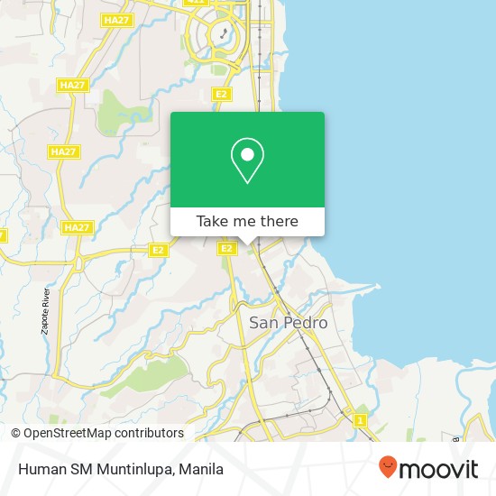 Human SM Muntinlupa map