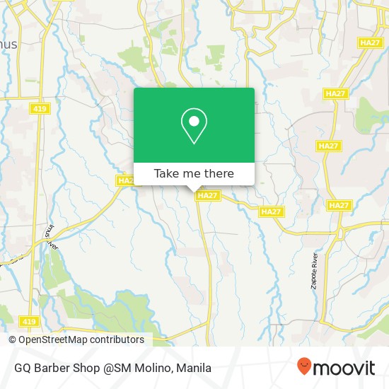 GQ Barber Shop @SM Molino map