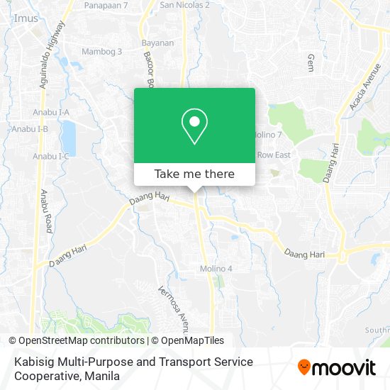 Kabisig Multi-Purpose and Transport Service Cooperative map