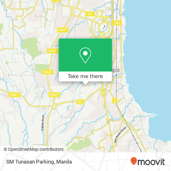 SM Tunasan Parking map