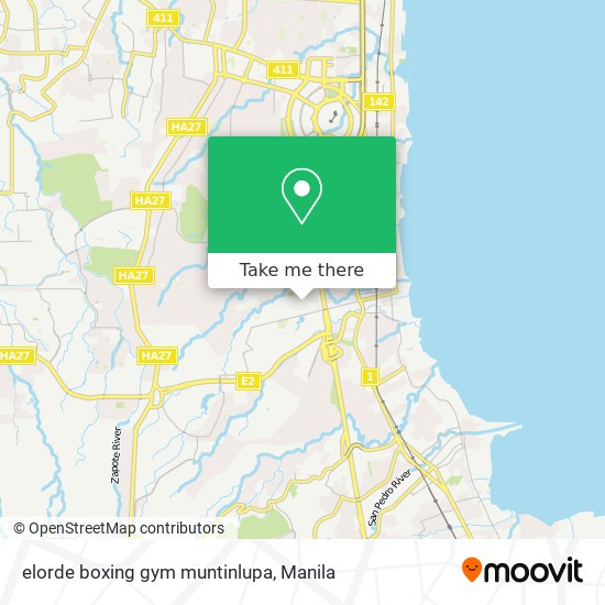 elorde boxing gym muntinlupa map