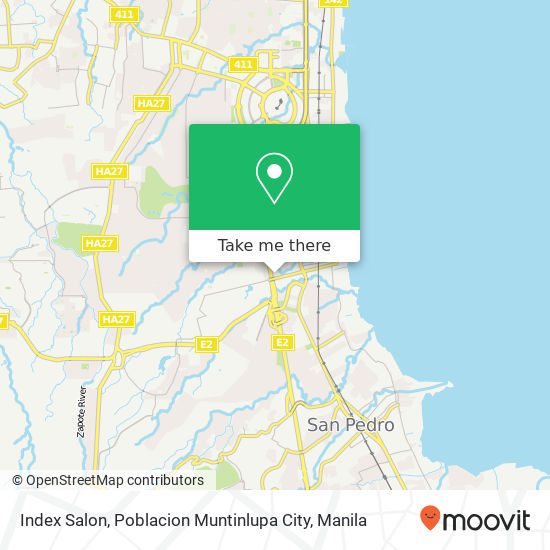 Index Salon, Poblacion Muntinlupa City map