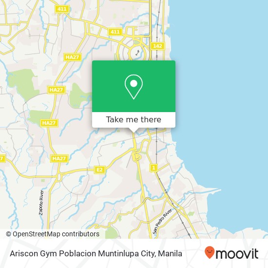Ariscon Gym Poblacion Muntinlupa City map