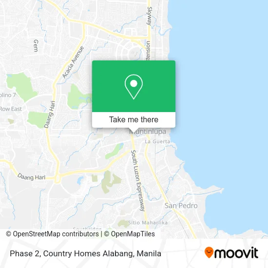 Phase 2, Country Homes Alabang map