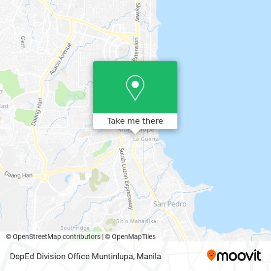 DepEd Division Office Muntinlupa map