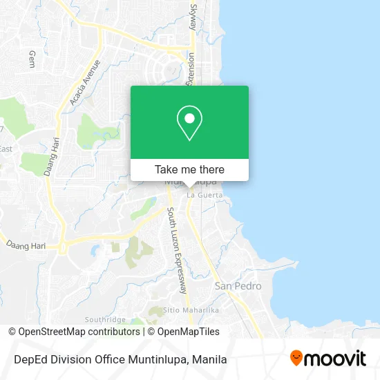 DepEd Division Office Muntinlupa map