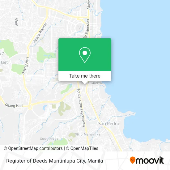 Register of Deeds Muntinlupa City map
