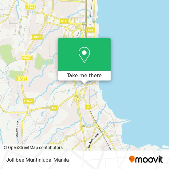 Jollibee Muntinlupa map