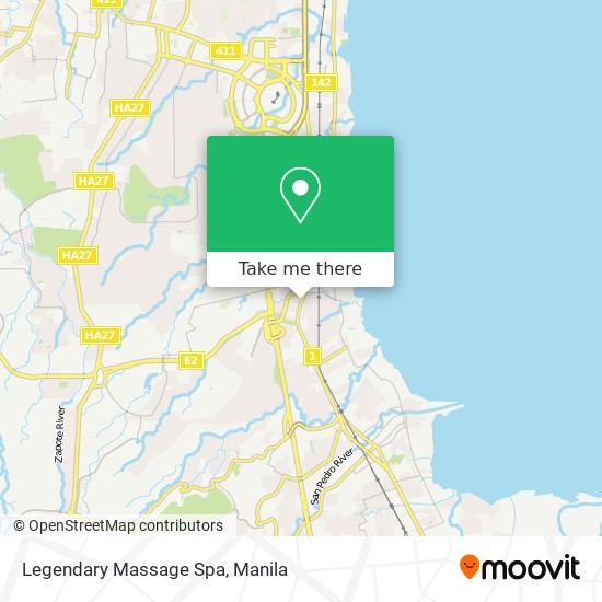 Legendary Massage Spa map