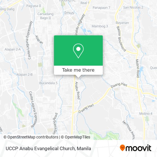 UCCP Anabu Evangelical Church map