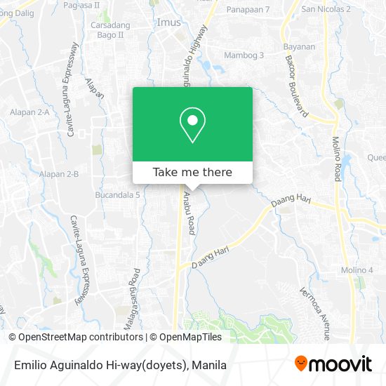Emilio Aguinaldo Hi-way(doyets) map