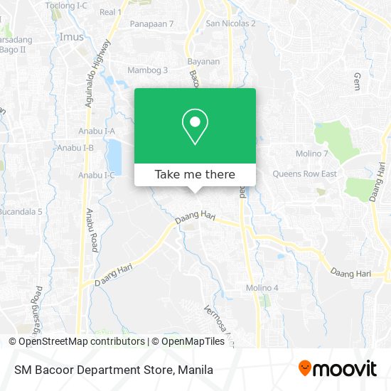SM Bacoor Department Store map