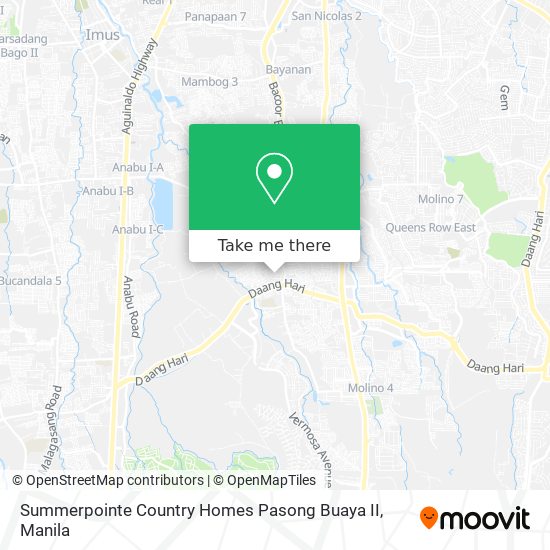 Summerpointe Country Homes Pasong Buaya II map