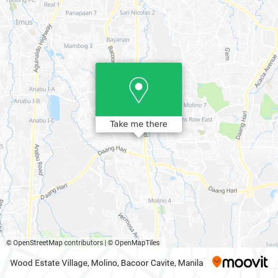 Wood Estate Village, Molino, Bacoor Cavite map