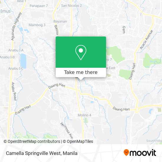 Camella Springville West map
