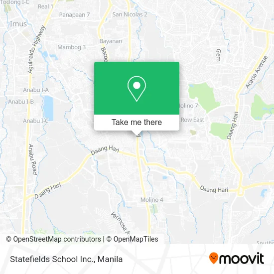 Statefields School Inc. map
