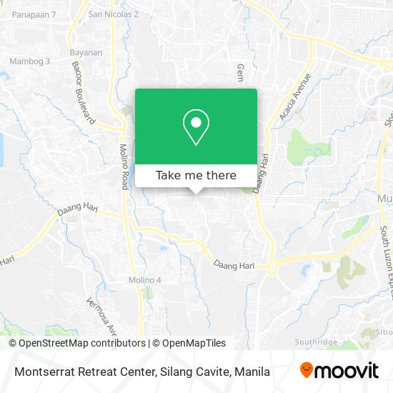 Montserrat Retreat Center, Silang Cavite map