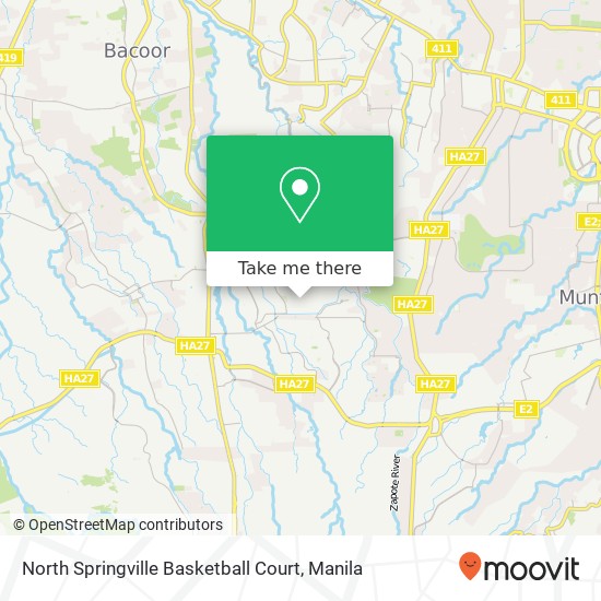 North Springville Basketball Court map