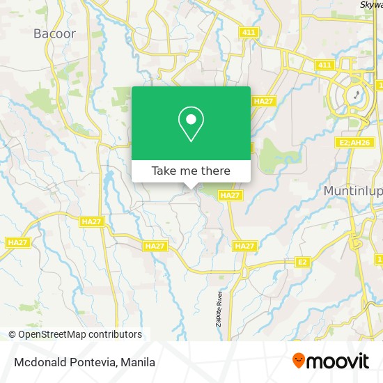 Mcdonald  Pontevia map