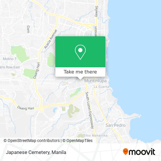 Japanese Cemetery map